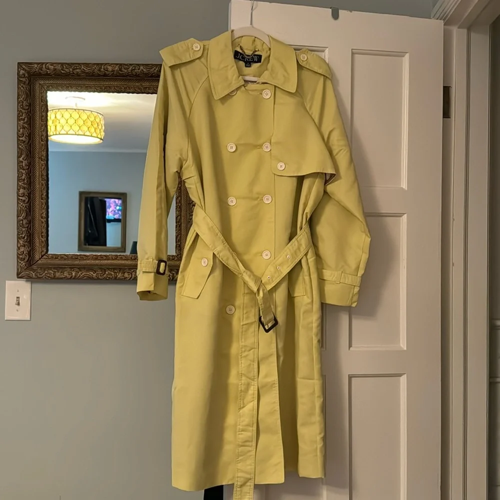 J.Crew Relaxed trench coat in lightweight shiny nylon CD420